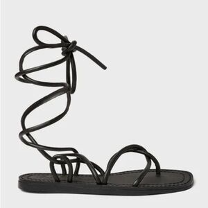 Mango Tie-up Strappy Sandals Size 6